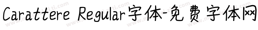 Carattere Regular字体字体转换